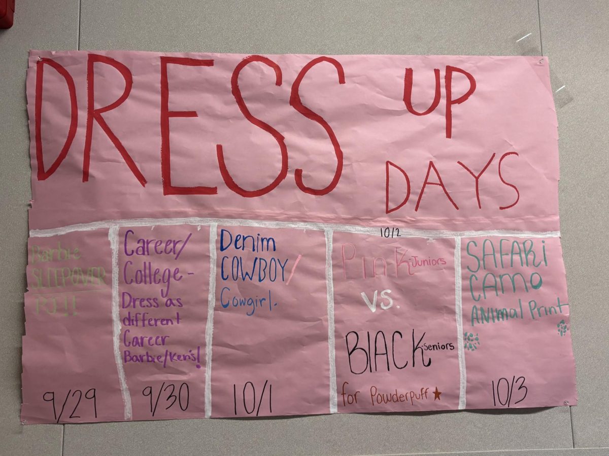 Homecoming Week Dress up Days