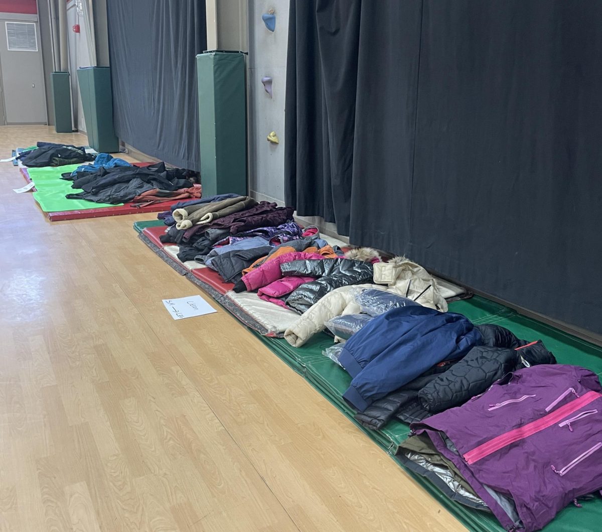 Donated coats for Truckee Elementary coat drive